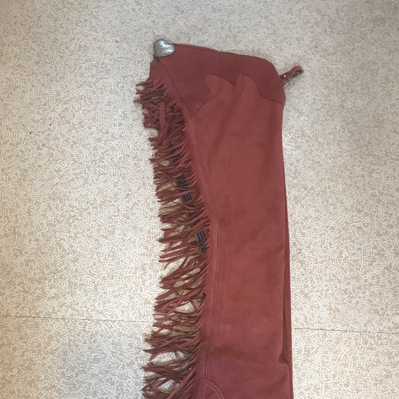 Salmon Suede Chaps - Juniors - Picture 5 of 6